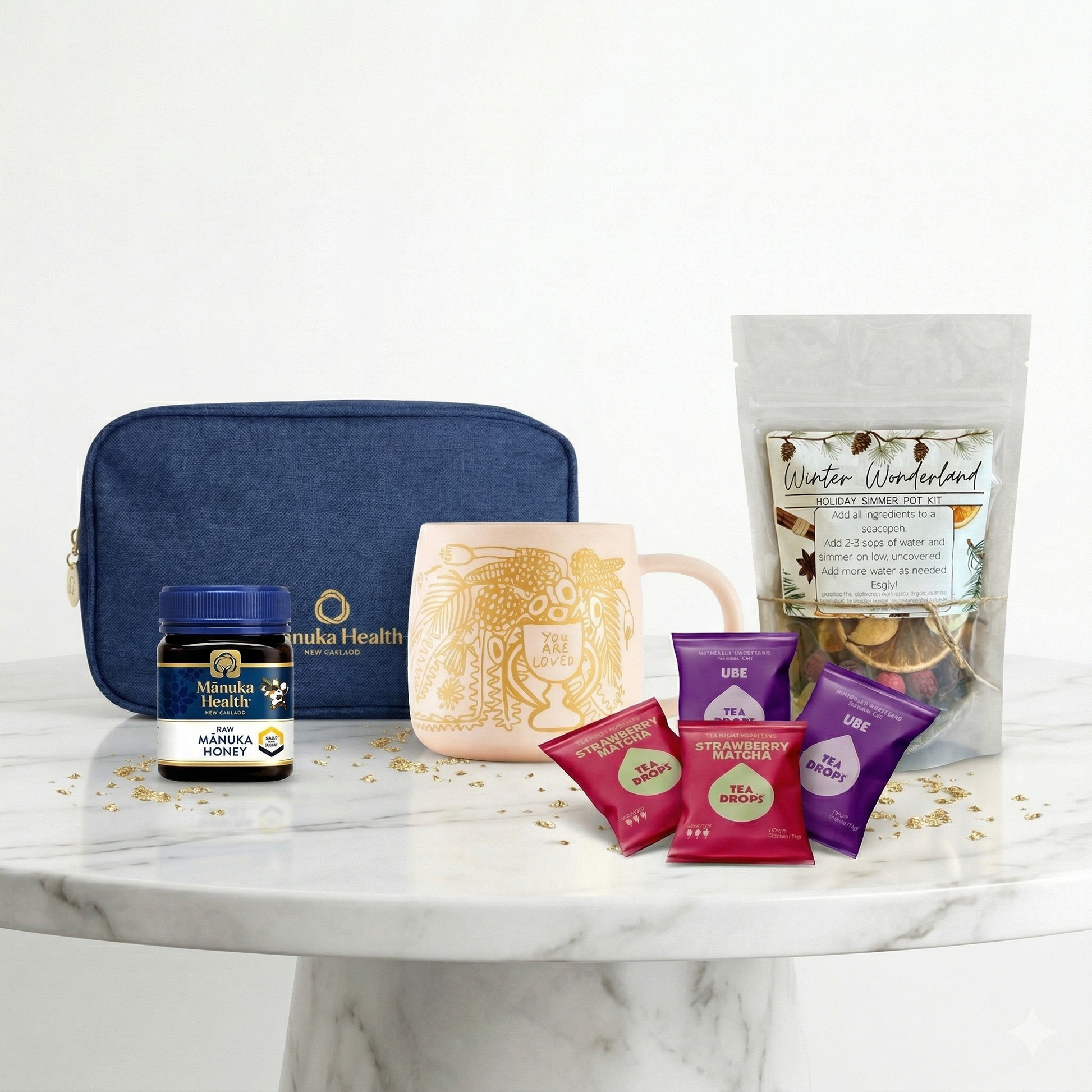 All items in the Wrapped in Love Gift Box